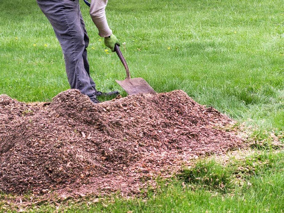 Removing Landscaping Materials in Hickory
