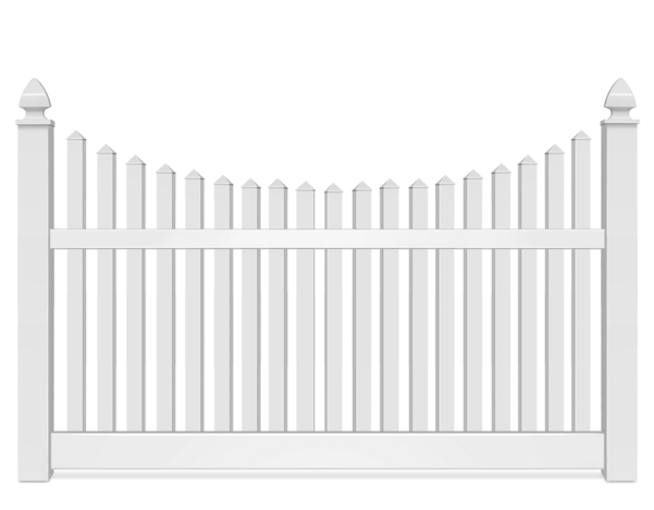 Vinyl Scalloped fence contractor in Hickory